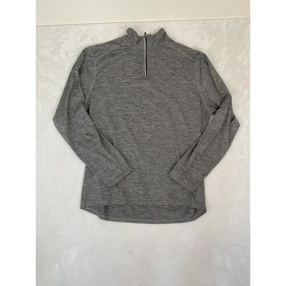 Old Navy Active Go-Dry Men's Grey Quarter Zip Pullover Size XL